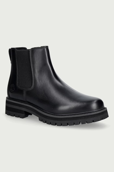 Timberland Britton Drive Mid Chelsea sztyblety męskie skórzane czarne TB0A5RRDW021
