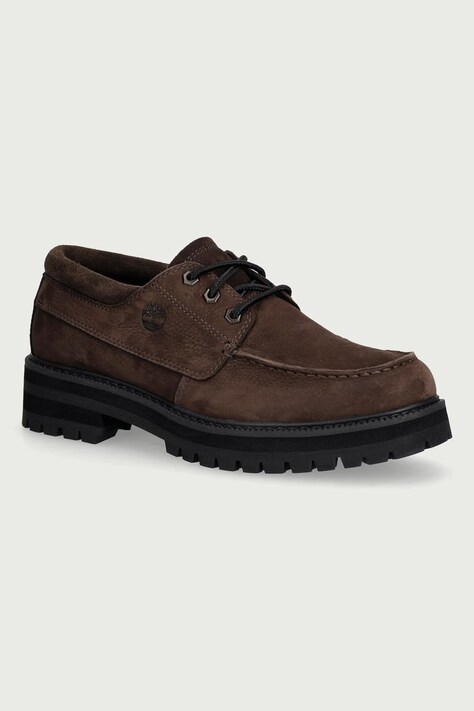 Timberland Britton Drive Lace Up μοκασίνια Ανδρικά nubuck καφέ TB0A42KGW071