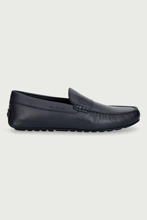 BOSS мокасини чоловічі шкіряні Noel — AW26-OBMY3Y, темно-синій — фото 2