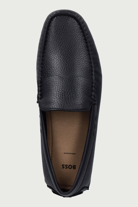 BOSS мокасини чоловічі шкіряні Noel — AW26-OBMY3Y, темно-синій — фото 4