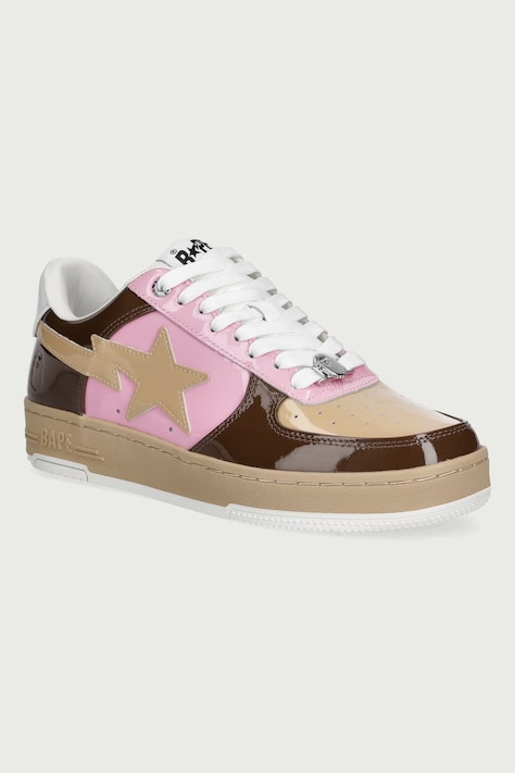 A Bathing Ape BAPE STA #6 sneakersy męskie skórzane brązowe 0ZXSHM306911Q