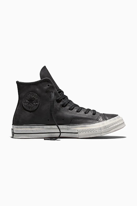 Converse CHUCK 70 trampki męskie skórzane czarne wysokie A18167C