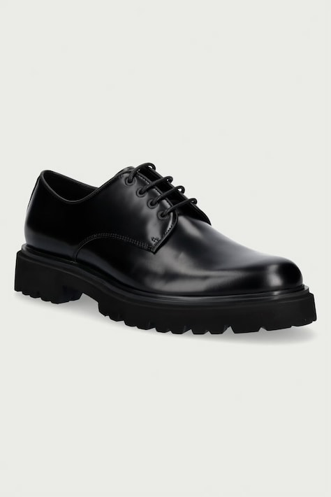 Steve Madden Półbuty męskie skórzane Motala czarne 12000979