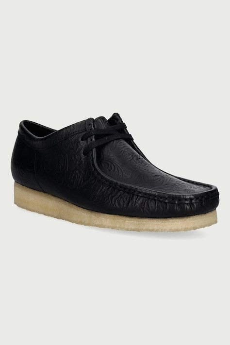 Clarks Originals Wallabee mokasíny pánske kožené čierne 263280137