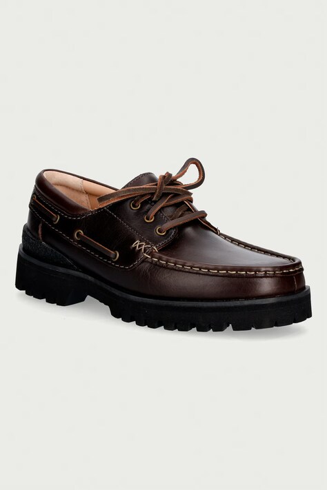 Clarks Originals Yukoner Boat mokasyny męskie skórzane brązowe 263275777
