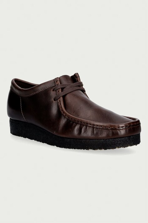 Clarks Originals Wallabee mokasyny męskie skórzane czarne 263295137