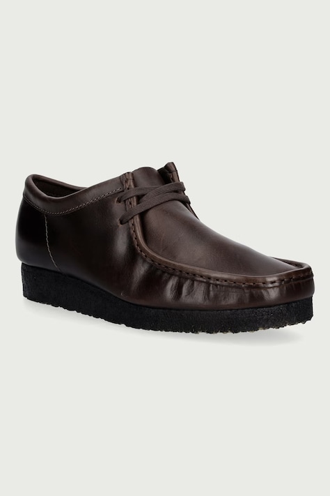 Clarks Originals Wallabee mocasini pentru bărbați din piele negri 263295137