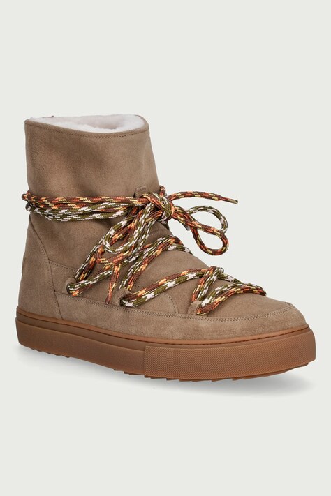 Inuikii Suede Double Tie śniegowce męskie zamszowe beżowe 2001.003.0201