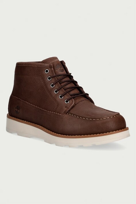 Timberland Obuća za muškarce od kože Britton Mills smeđa TB0A6CEPW011