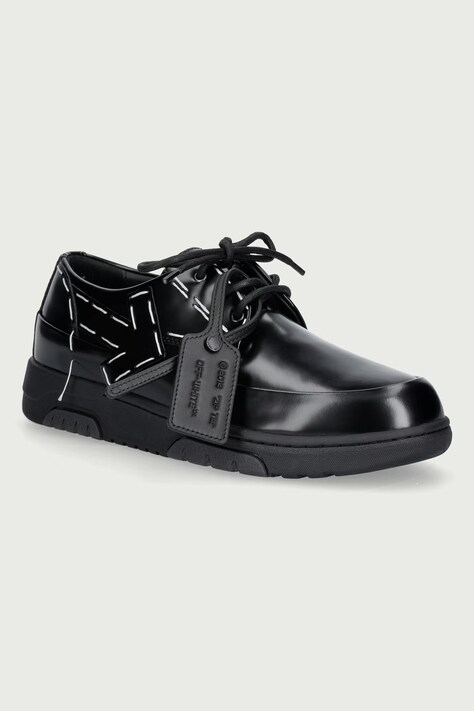 Off-White Derby OOO Sartorial полуботинки мужские кожаные чёрные OF05969101