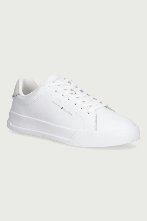 Tommy Hilfiger TH COURT CORE sneakers pánske kožené biele FM0FM05904