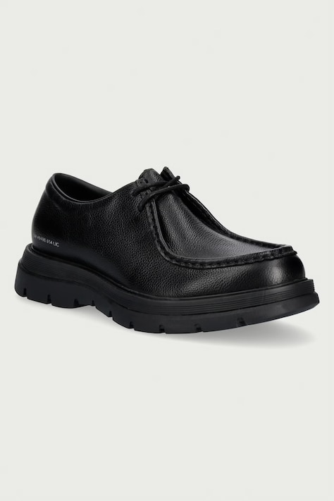 Steve Madden Półbuty męskie skórzane Reice czarne 12000760
