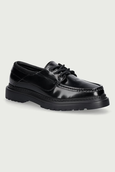 Filling Pieces Mokasyny męskie skórzane czarne 122611339323