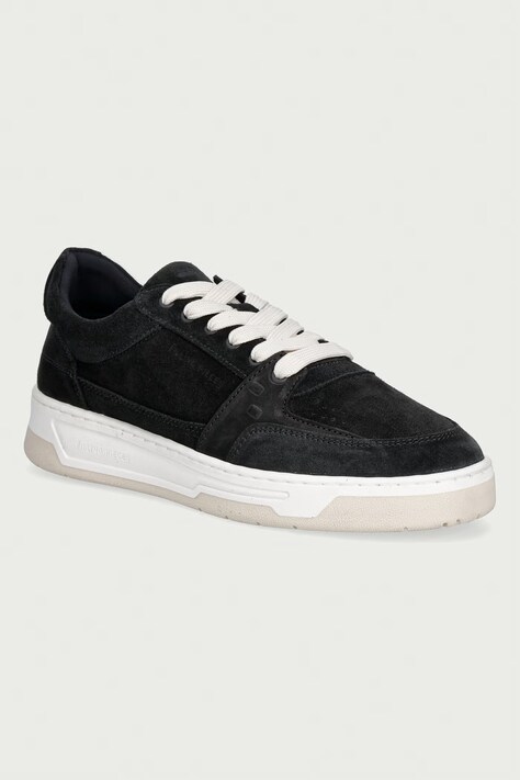 Filling Pieces sneakersy męskie zamszowe czarne 122610338214