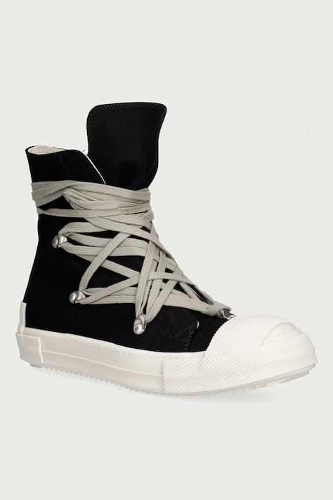 Rick Owens DRKSHDW Megalace tenisice za muškarce crne visoke DU02F6809 DOH1W1