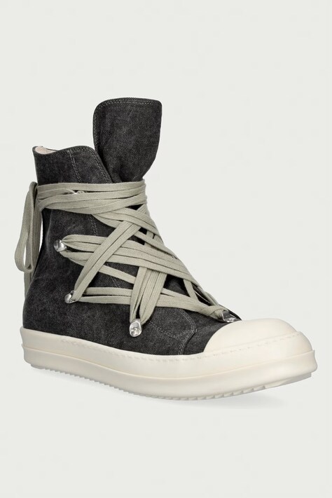 Rick Owens DRKSHDW Megalace класичні кеди чоловічі сірі DU02F6809 CVGW1