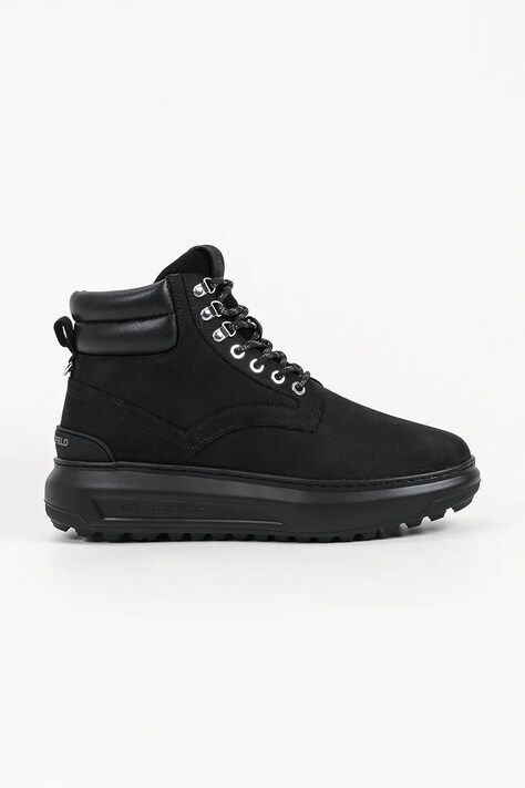 Karl Lagerfeld Buty męskie nubukowe Kapri czarne KL57548