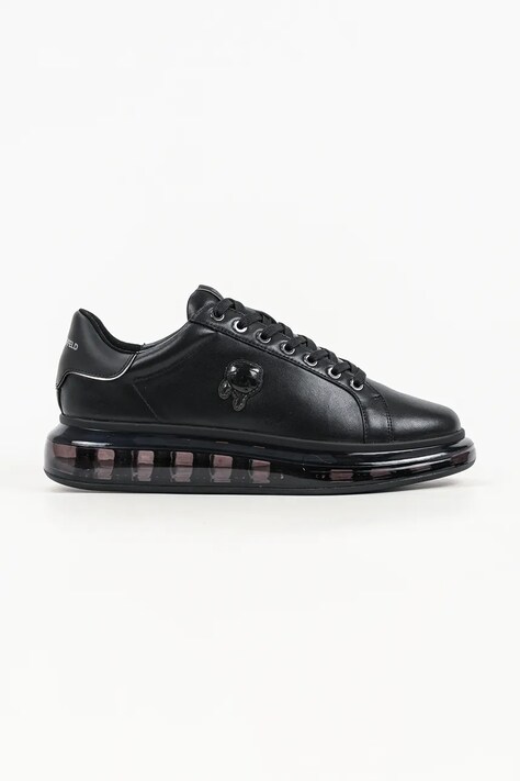 Karl Lagerfeld Kapri sneakersy męskie skórzane czarne KL52670N