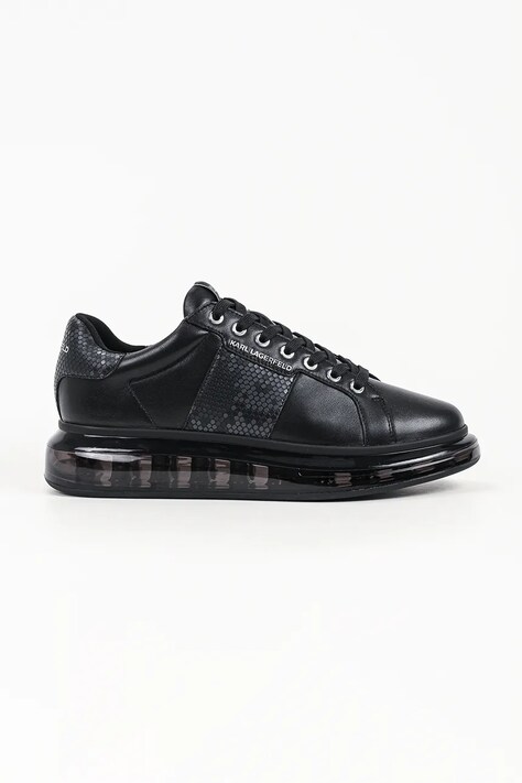 Karl Lagerfeld Kapri sneakersy męskie skórzane czarne KL52684