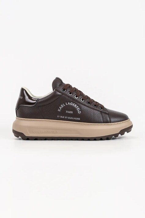 Karl Lagerfeld Kapri sneakersy męskie skórzane czarne KL57538A