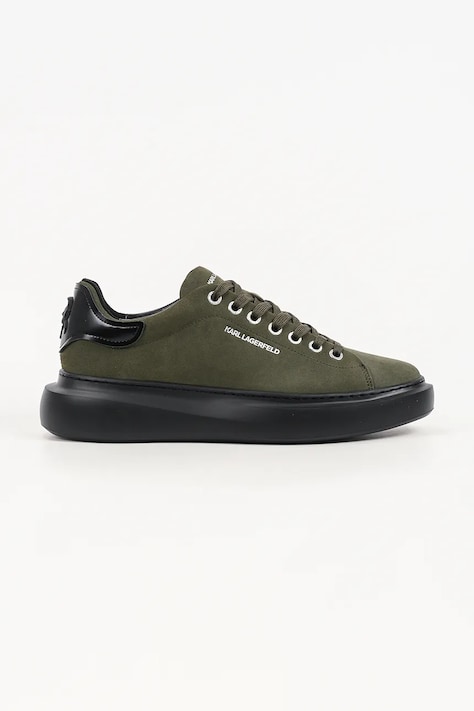 Karl Lagerfeld Kore sneakersy męskie zamszowe brązowe KL56523