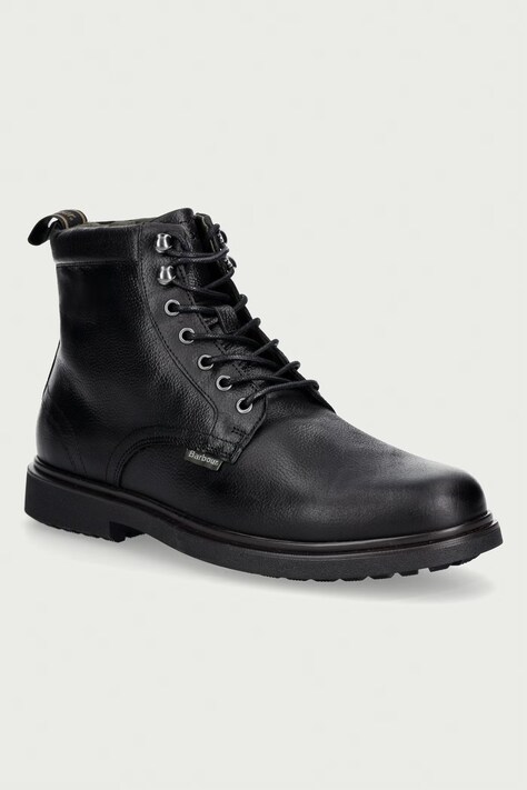 Barbour Μποτάκια Ανδρικά δερμάτινα Bellister μαύρα MFO0847BK52