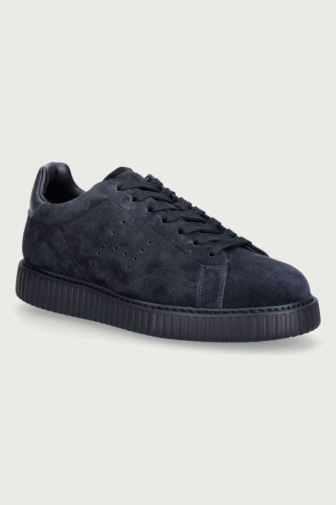 Hogan H677 Allacc H Fori sneakersy męskie zamszowe granatowe HXM6770GF5FUHOU805
