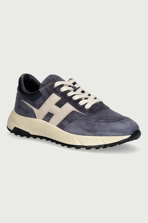 Hogan Hyperlight Allacciato H sneakers pánske semišové modré HXM5630FR30S9G0FAB