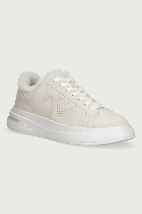 Guess ELBA sneakers pánske semišové béžové FMFEAL LEM12