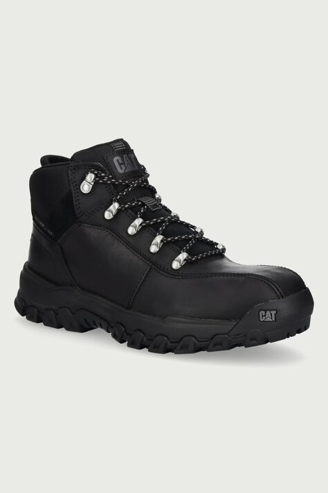 CAT Footwear Buty męskie skórzane THRESHOLD REBOUND TREK czarne P726210