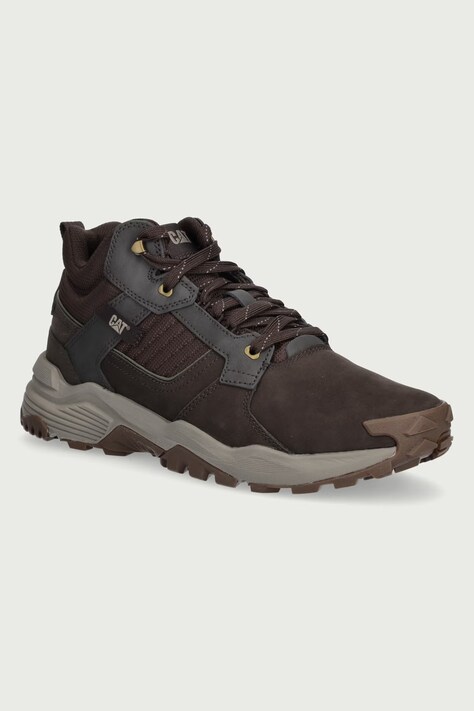 CAT Footwear Buty męskie GRAPPLE LEATHER MID brązowe P727011