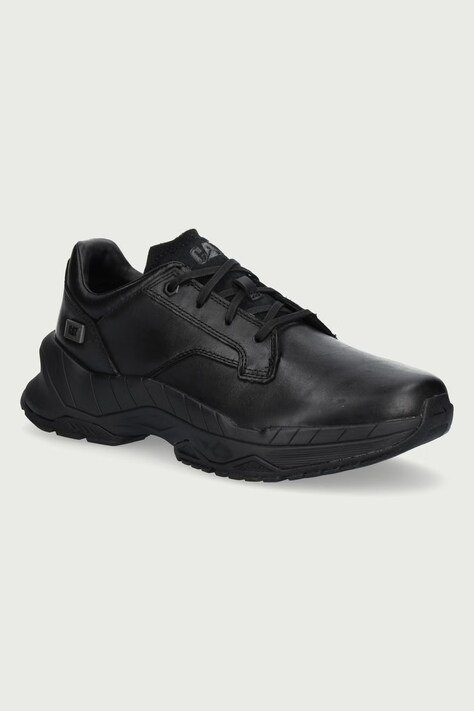CAT Footwear WATTAGE sneakersy męskie skórzane czarne P726906