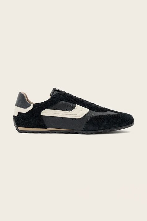 AllSaints Liam Hex Low Top sneakers pánske kožené čierne M005FF