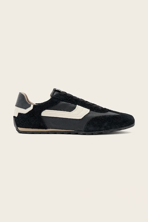 AllSaints Liam Hex Low Top sneakers pánske kožené čierne M005FF