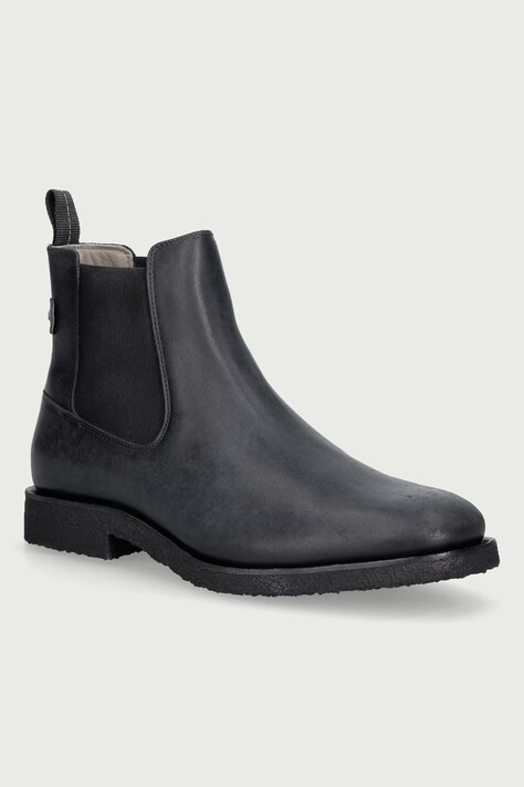 AllSaints Sztyblety męskie skórzane Clive Lthr Chelsea czarne M069FE