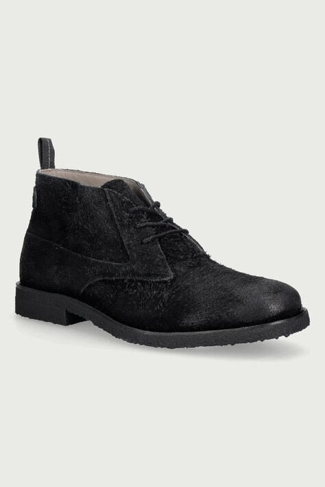 AllSaints Buty męskie skórzane Clive Chukka Boot czarne M008FF