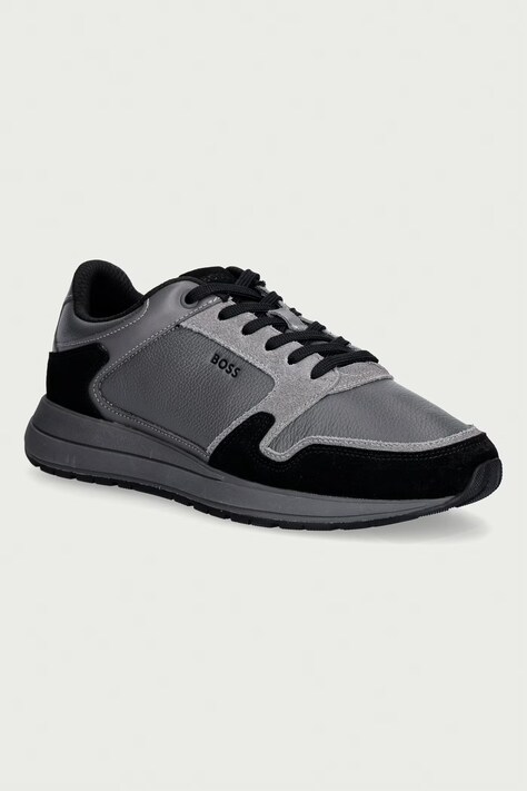 BOSS Vinston sneakers pánske kožené sivé 50573573.022