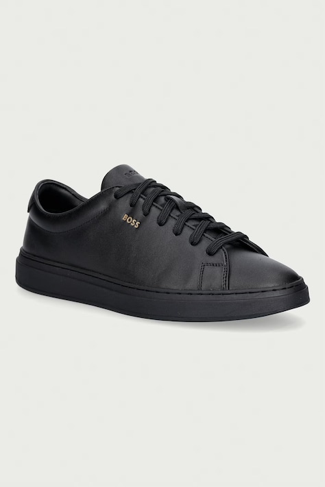 BOSS Kieran sneakers boty pánské kožené černé 50573549.005