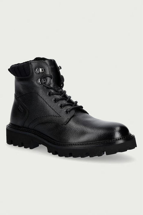 BOSS Παπούτσια Ανδρικά δερμάτινα Julyo μαύρα 50573415.001