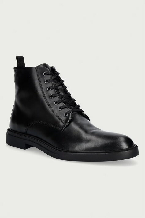 BOSS Παπούτσια Ανδρικά δερμάτινα Calev μαύρα 50573364.001
