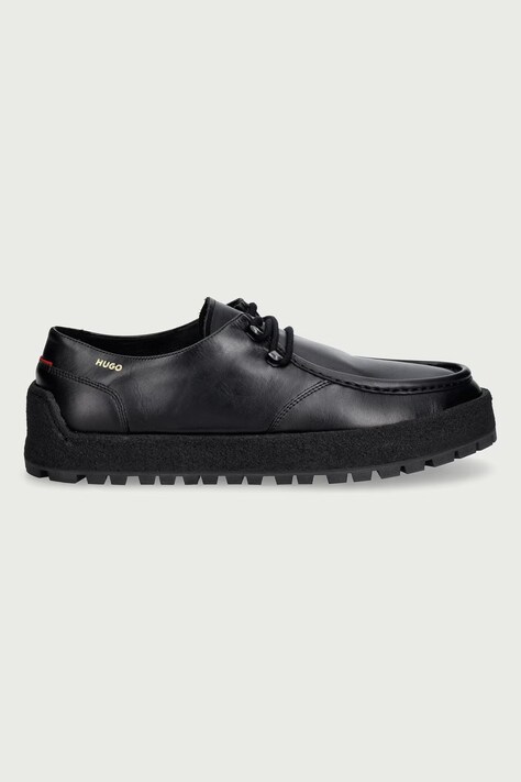 HUGO напівчеревики чоловічі шкіряні Prodi-GY — AW26-OBMYKD, чорний — фото 2