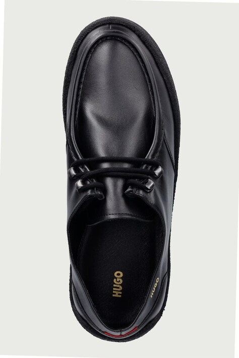 HUGO напівчеревики чоловічі шкіряні Prodi-GY — AW26-OBMYKD, чорний — фото 4