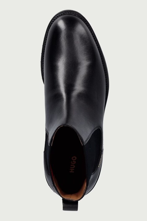 HUGO челсі чоловічі шкіряні Ginsby — AW26-OBMYKJ, чорний — фото 4