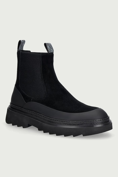 Steve Madden Sztyblety męskie zamszowe Rockland czarne 12001018