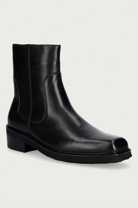 Steve Madden Sztyblety męskie skórzane Jasper-N czarne 12001010