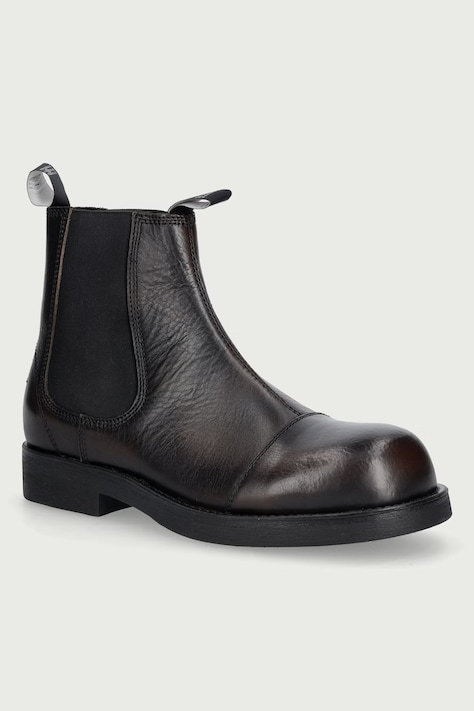 MM6 Maison Margiela Sztyblety męskie skórzane brązowe SH1WU0014-P7896