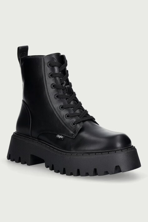 Buffalo Παπούτσια Ανδρικά Aspen Lace Up Mid Bs μαύρα 18472-BLK
