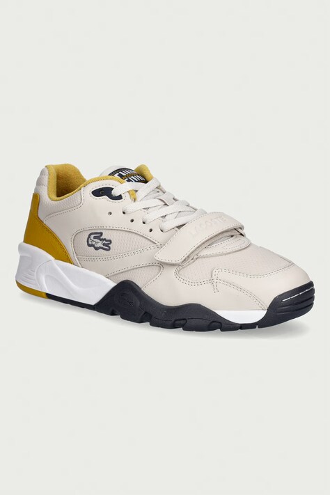 Lacoste Game Trainer Pro Archive Pack Sneakers sneakersy męskie skórzane beżowe 52SMA0004