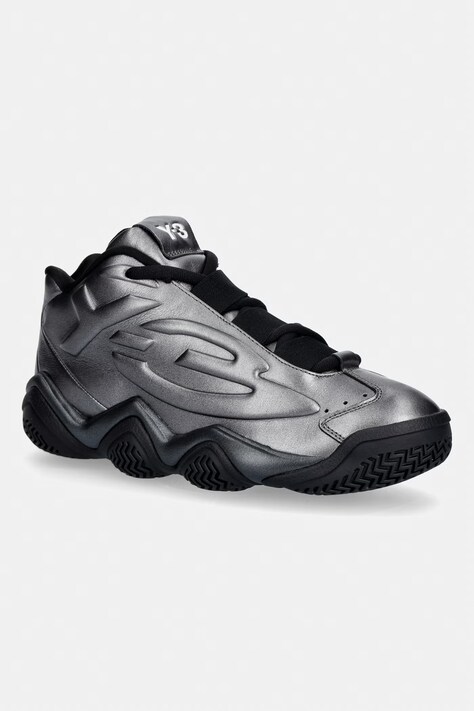 Y-3 MEGABALL кросівки чоловічі шкіряні срібні KI7795