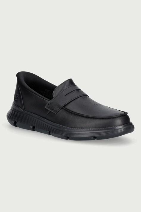 Skechers Mokasyny męskie GARZA - WYATT czarne 205887